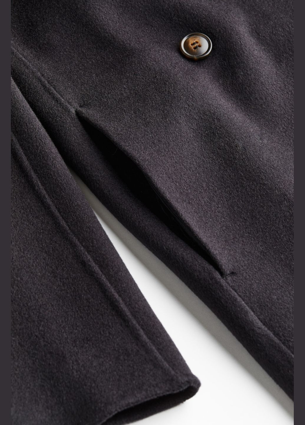 Темно-синее Повседневный полупальто H&M однотонное