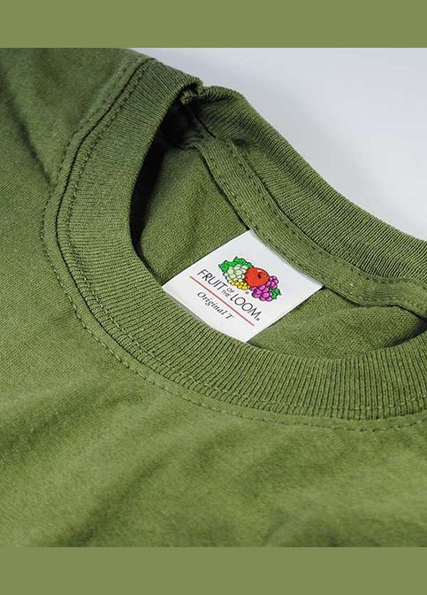 Оливкова футболка чоловіча original t (061082059m) Fruit of the Loom