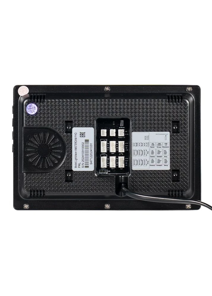 Відеодомофон 7" AMSTERDAM FHD Black (82-00205) Light Vision (382242054)