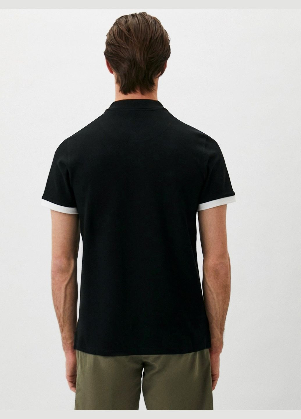 Черная футболка-поло для мужчин John Richmond