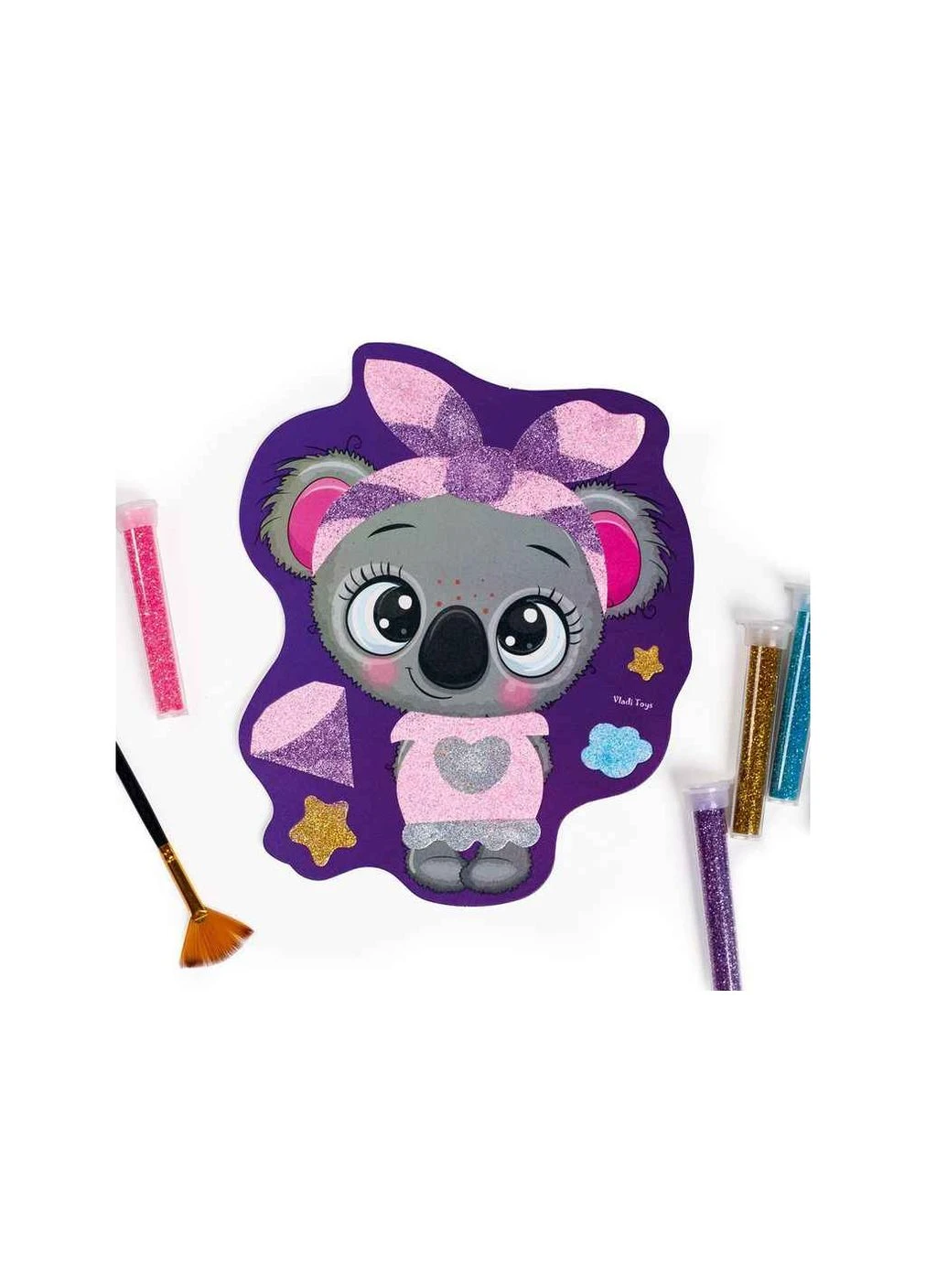 Набір для творчості "Glitter Art. Блискучі звірята" VT4501-11 (укр) Vladi toys (373633507)