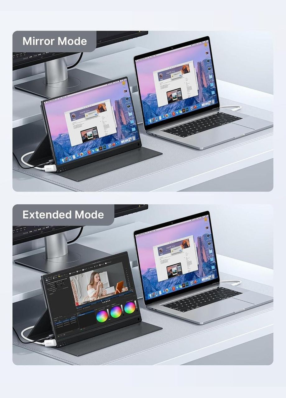 Кабель Type-C to mini HDMI Right Angle 4K@30Hz/2K@60Hz/1080P (Short Side Toward Screen) 0.9м білий Jsaux (308849312)