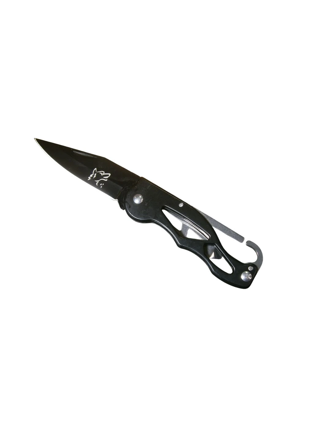 Ніж - брелок складаний з карабіном та кліпсою Wolf АК-421 16 см No Brand (378714898)