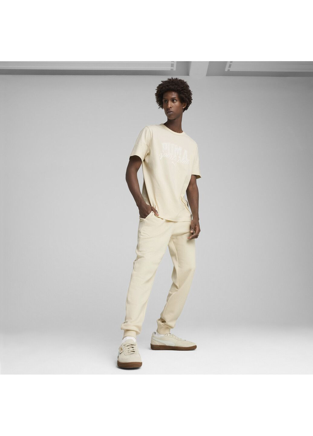 Белые спортивные демисезонные брюки Puma