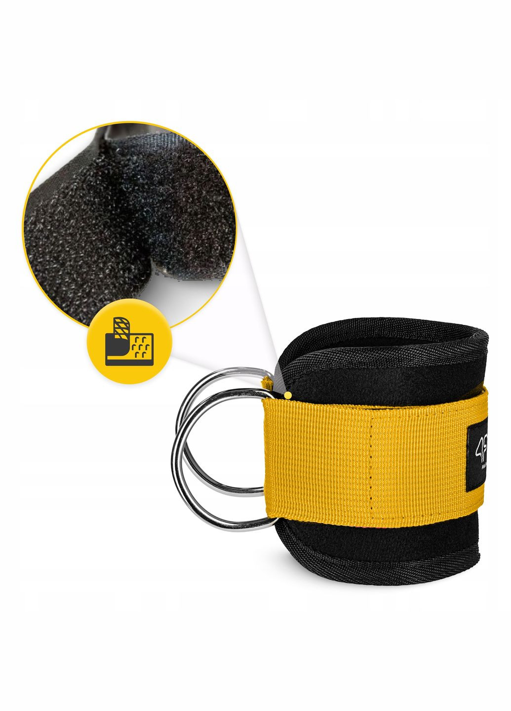 Манжети для тяги Ankle Strap 2 шт Black/Orange () 4FIZJO P-5907739314826 (275653824)