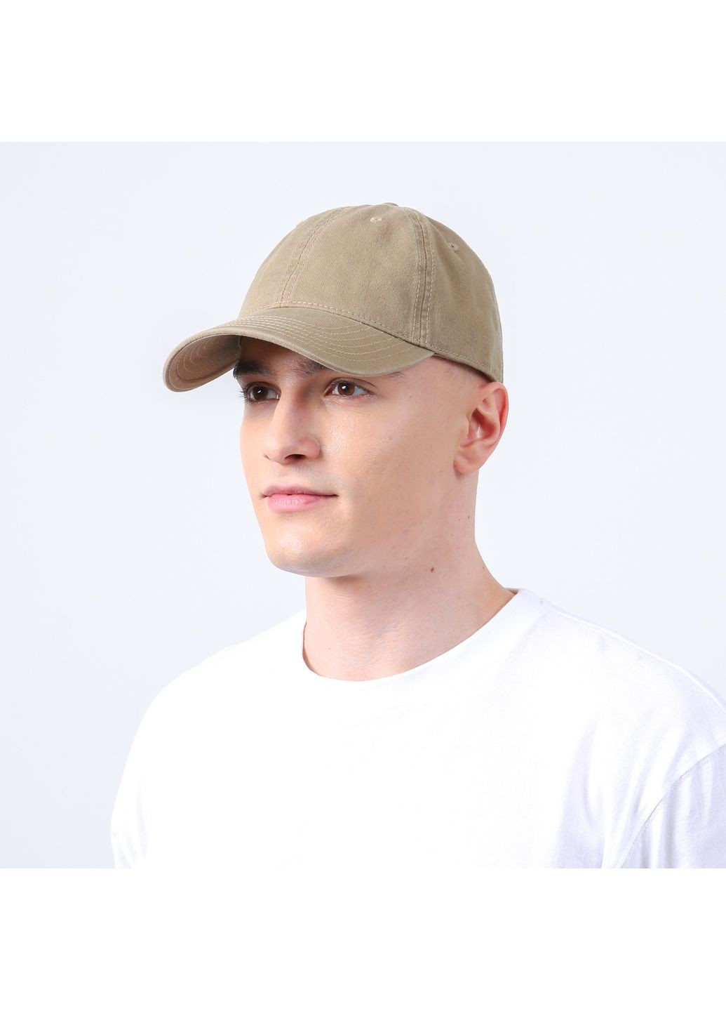 Бейсболка з регулятором чоловіча котон бежева ЛУГО 766-181 LuckyLOOK 766-181М (329751015)