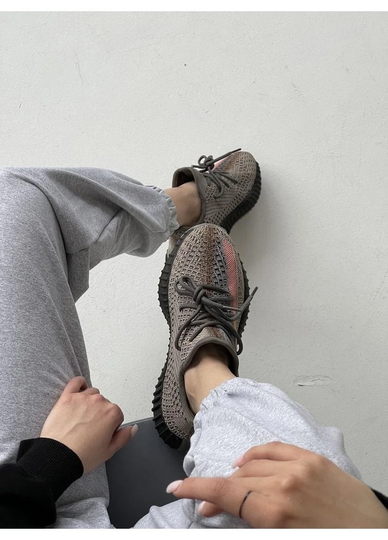 Комбіновані літні кросівки adidas yeezy boost 350 v2 ash stone адідас ізі буст No Brand
