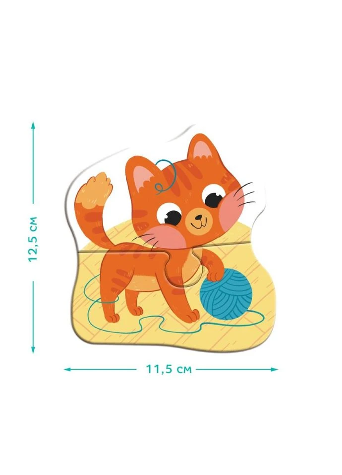 Детский пазл 4 в 1" Baby puzzle. Домашние животные" 300688 набор 4 в 1 No Brand (365638251)