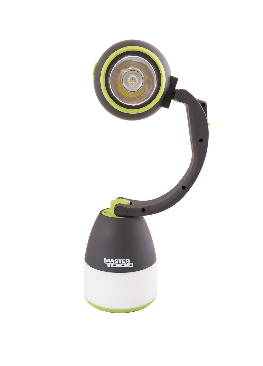 Фонарь GM 3-в-1, 3 режима, 160*130*85 мм, LED + 10 x SMD LED, 3 x AA, ABS 94-0805 Mastertool (320576492)