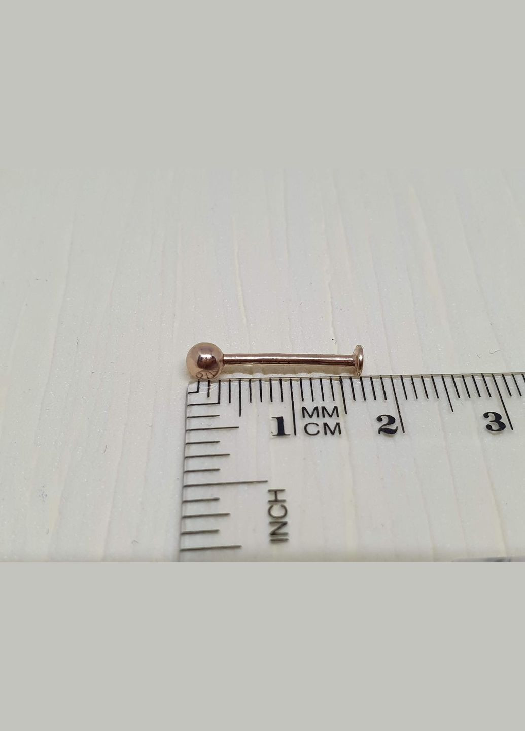 Золотая серьга-пирсинг для пирсинга губы. 7008 Dear (269713415)