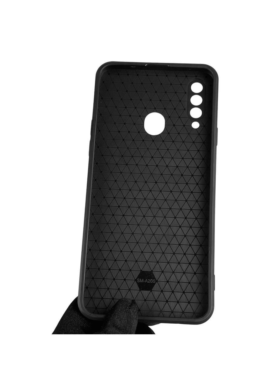 Чехол для Galaxy A20S (SM-A207F) бронированный с кольцом со шторкой на самсунг а20с чёрный rg1 Samsung (366018962)