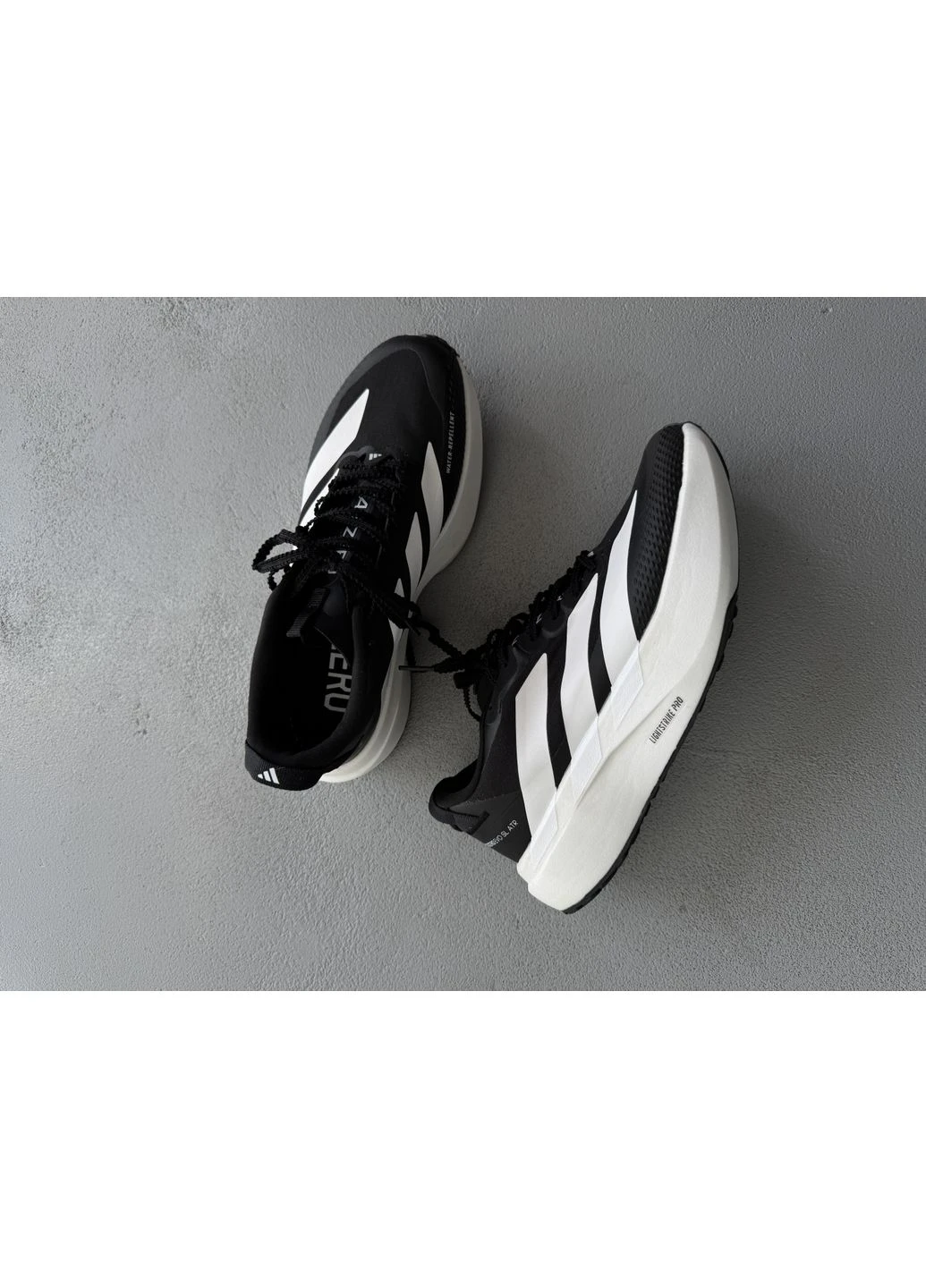 Білі кросівки чоловічі adidas adizero evo sl black/white адідас адізеро білі демісезон No Brand