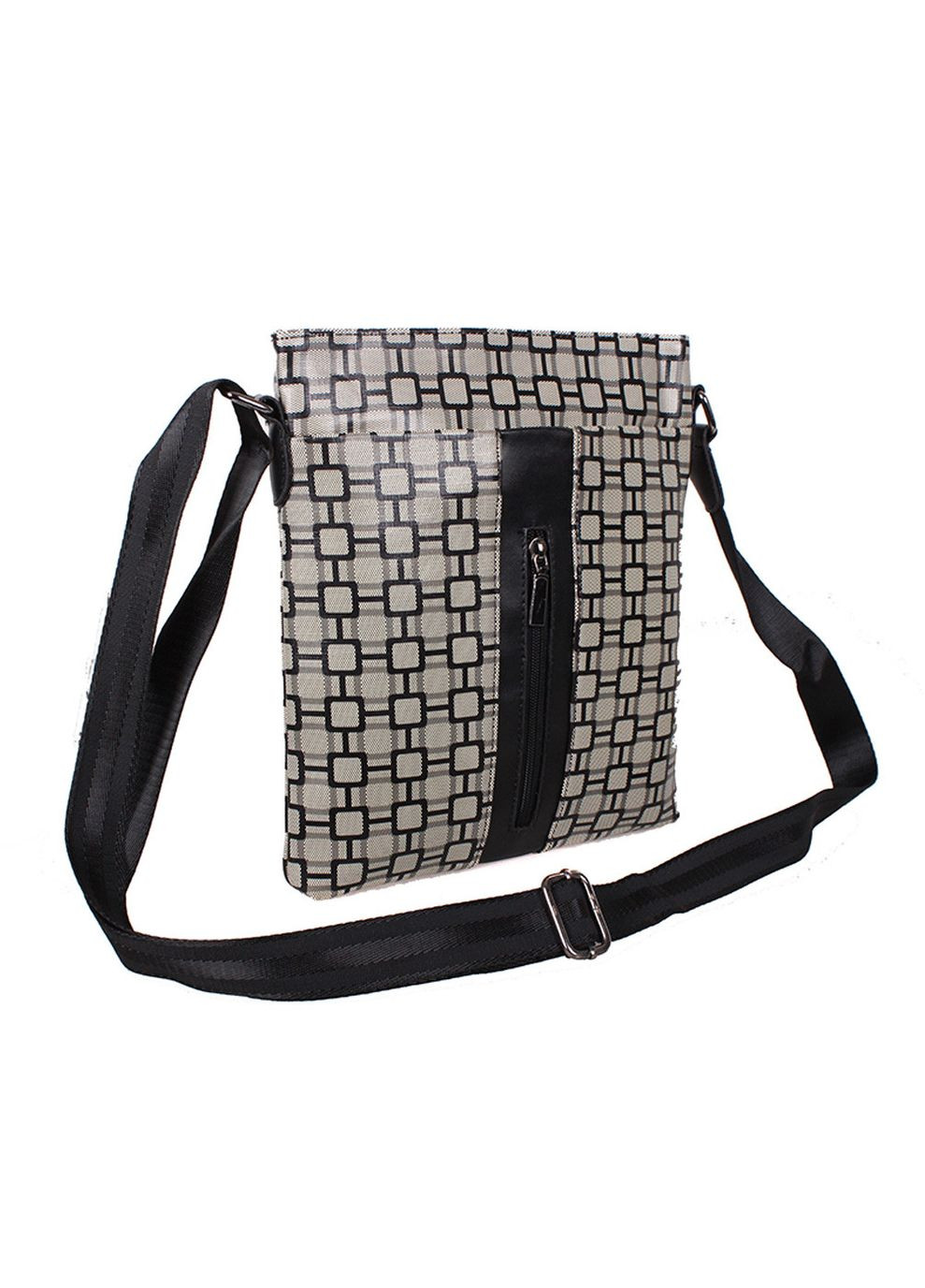 Чоловіча сумка зі шкірозамінника 303831 бежева No Brand (370848037)