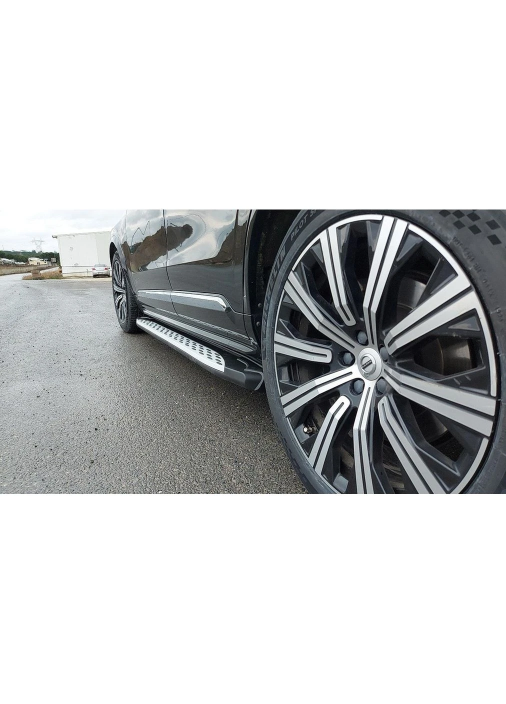 Бокові пороги Shining (2 шт., Алюміній) для Volvo 2015- рр Erkul XC90 (388946141)