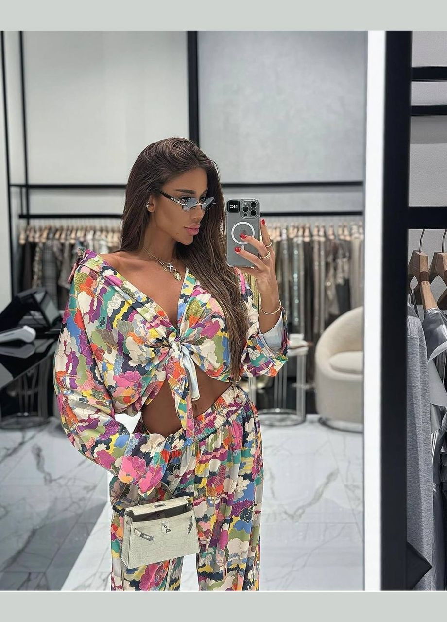 Жіночий костюм кольоровий принт Style Point (339606610)