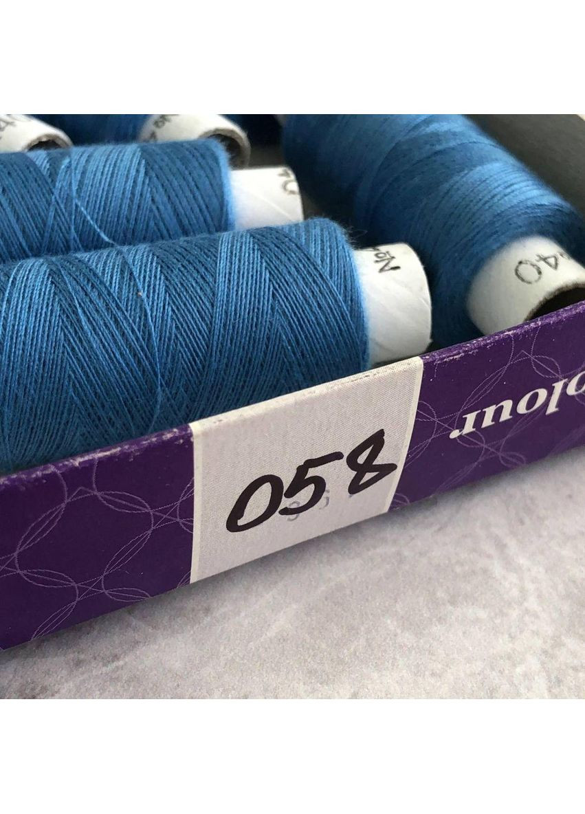 058 Нити в катушках, для шитья 100% полиэстер 40/2 (боб 200м) Plus-plus (354797452)