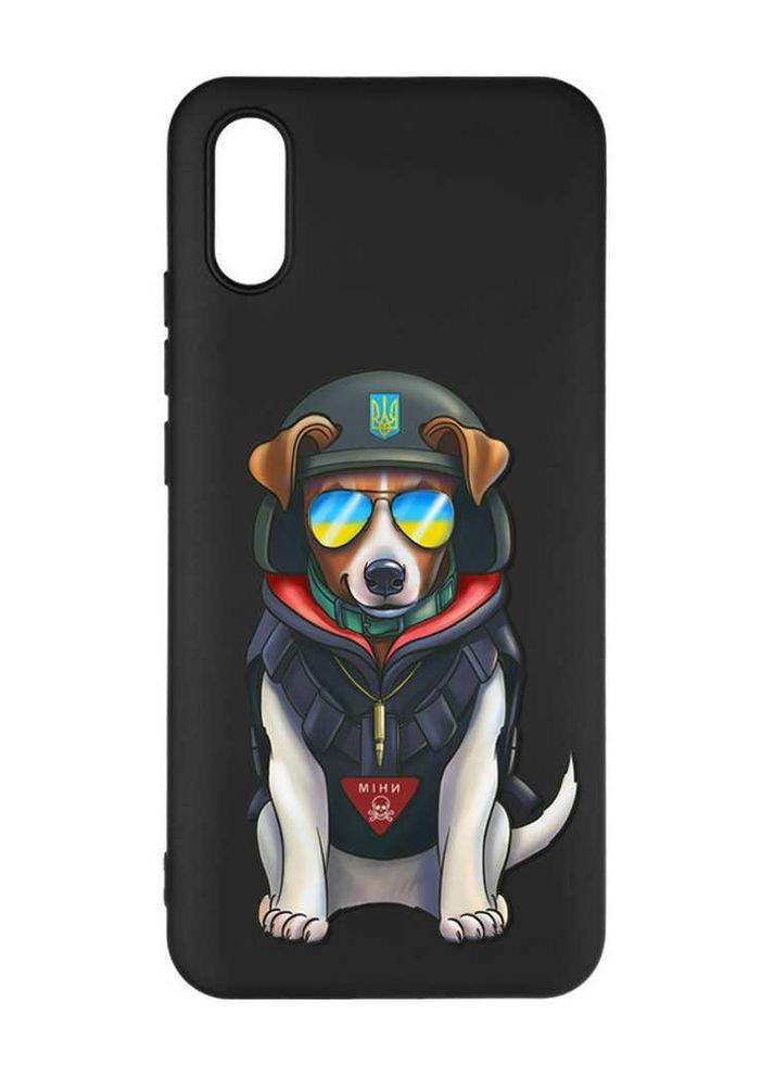 Матовий чорний чохол на Xiaomi Redmi 9A Пес Патрон (принт 4) Creative (355387832)