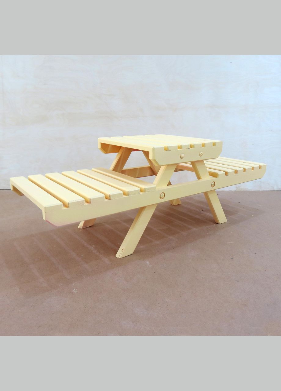 Підставка для квітів з дерева Шампань лимонад (ЦВТ-001151) No Brand (328224829)