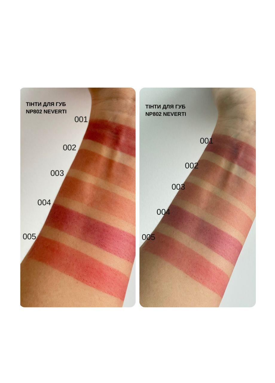 Блиск тінт для губ Soft Tint Lipgloss (NP802), 001 Рожево-коричневий Neverti (327107414)