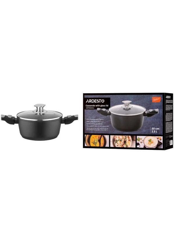 Каструля Gemini Bari 2.5 л Black (AR1925AC) Ardesto (377988308)