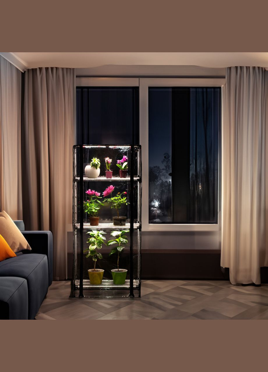 Мини-теплица с фито светом для дома Sezam XL + 3 вентилятора + таймер Broody (346529053)