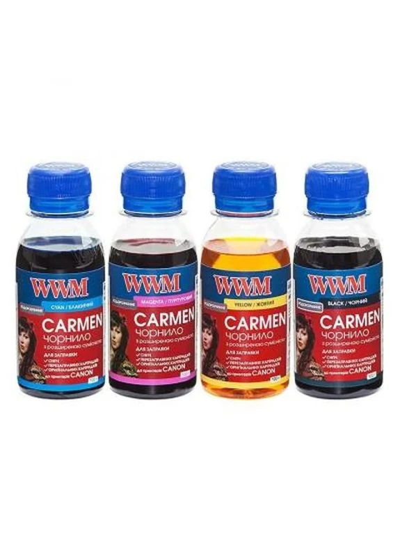 Чорнило CANON UNIVERSAL CARMEN В/C/M/Y SET (CARMEN.SET-2/ CARMEN/SET.4-2) WWM (399323875)