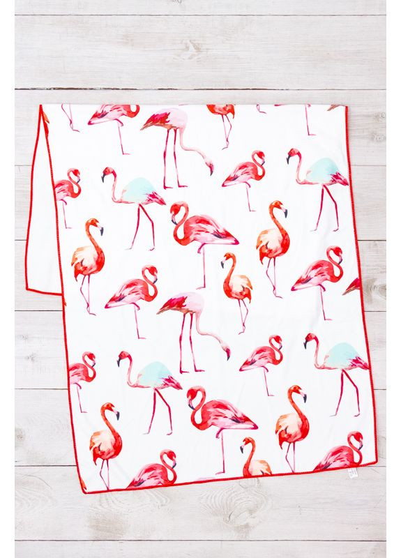 Пляжний рушник (140х70 см) (p-17189) Носи своє малюнок світло-рожевий