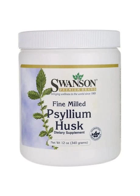 Лушпиння подорожника,, Psyllium Husk, 340 грам Swanson (364311291)