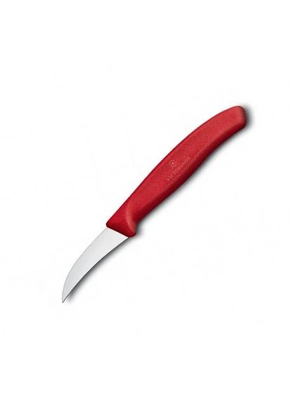 Кухонний ніж SwissClassic Shaping лезо 6см вигн. з черв. ручкою Victorinox (386506314)