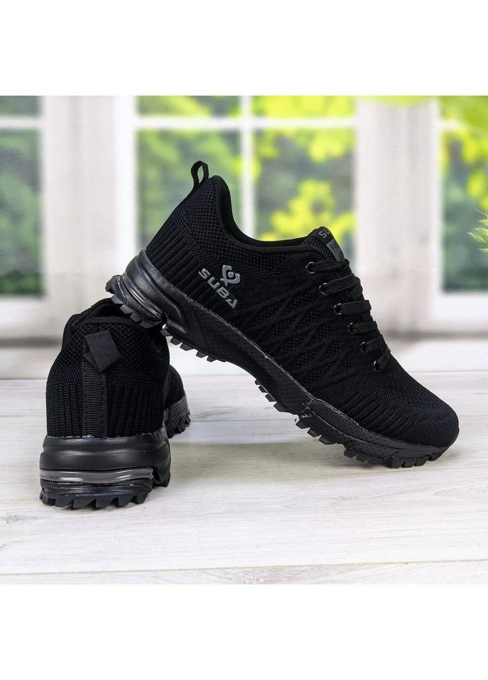Чорні Осінні кросівки чоловічі текстильні Suba