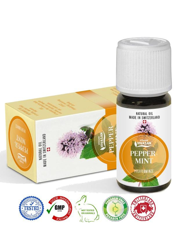 Натуральна швейцарська ефірна олія М'яти перцевої Original 10мл концентрат 100% GMP Sertified Vivasan (274276126)