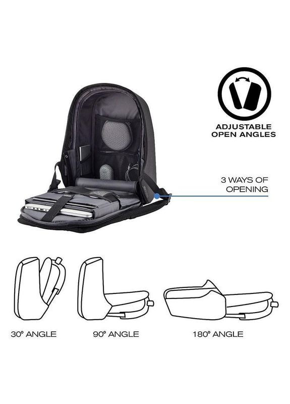 Городской рюкзак Анти-вор Bobby Hero XL Black 21.5л (P705.711) XD Design (322207912)