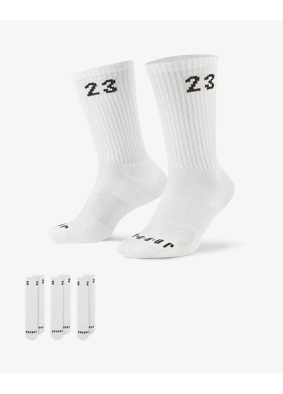 Белые носки u jordan essential crew 3pr уни Nike (399461648)
