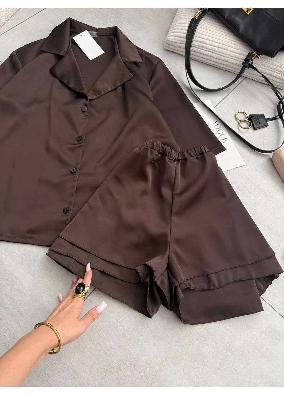Жіночий костюм сорочка та шорти No Brand Костюм (398860870)