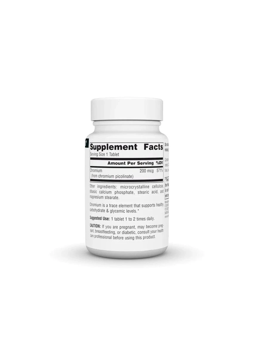 Хром піколінат Chromium Picolinate 200 мкг 240 таблеток Source Naturals (361116619)