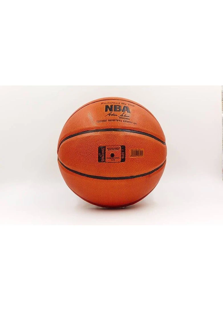 М'яч баскетбольний PU №7 SPALD BA-5472 NBA SILVER Zelart (398352339)