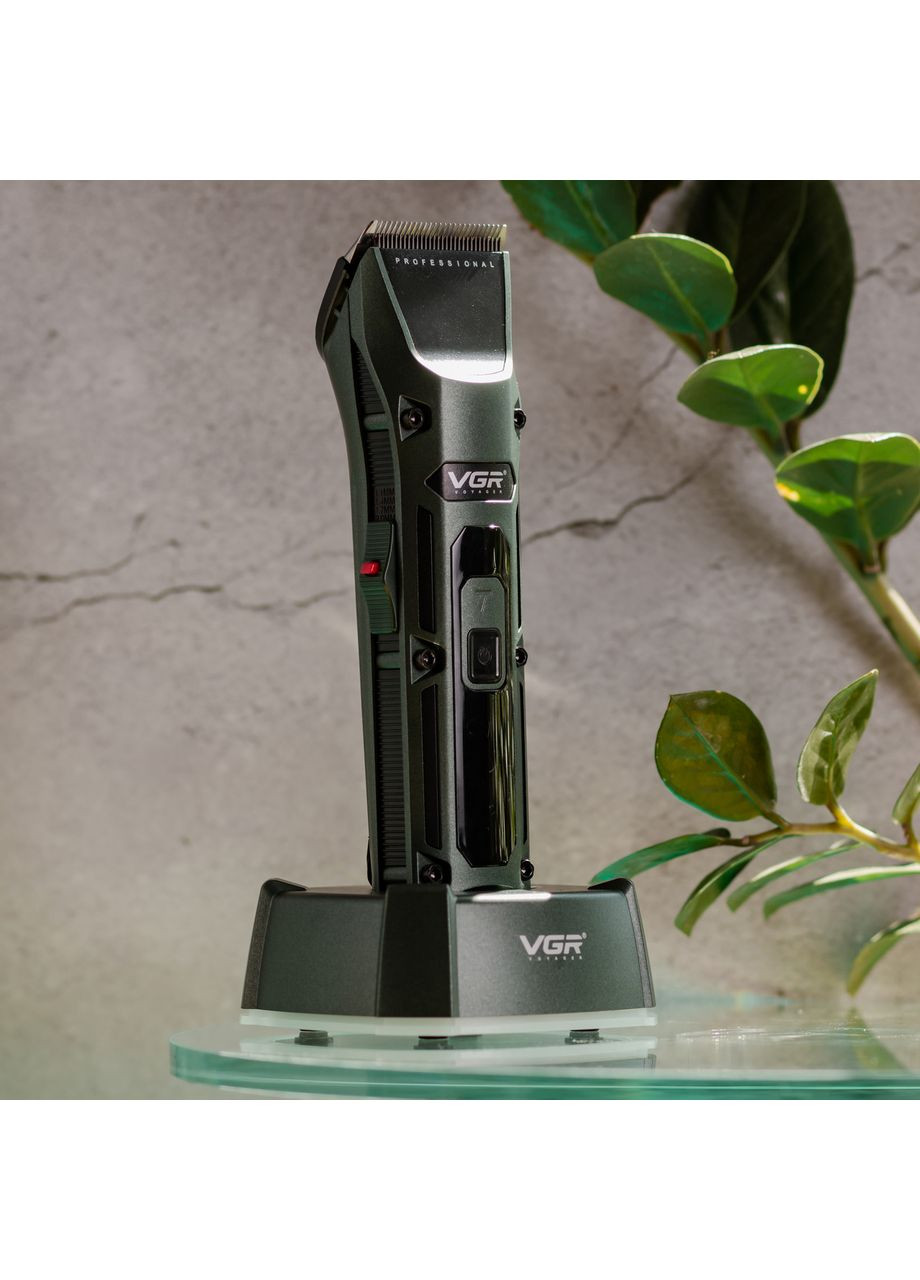 Професійна машинка для стрижки V-696 4 насадки акумуляторна VGR (360455477)