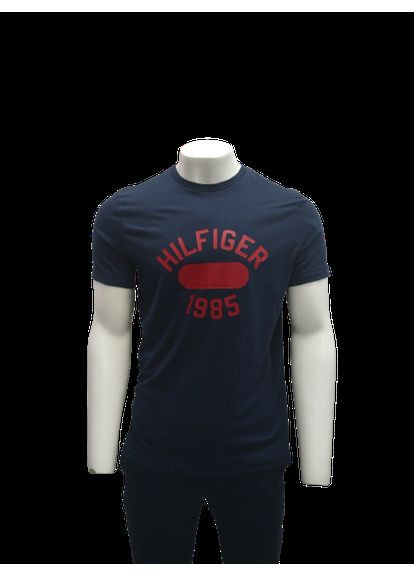 Комбінована чоловіча футболка червона з круглим вирізом 1985 року hilfiger р.м (194999268463) Tommy Hilfiger slim fit