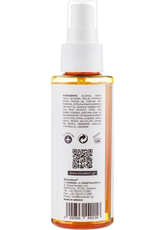 Парфюмерный спрей для тела и волос "Восточное заклятие" Naturals Fragrance Mist 100ml (577997-26868) Bioselect (368605126)