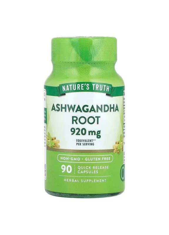 Ашваганда Ashwagandha Root корінь 920 мг 90 капсул 460 мг у капсулі Nature's Truth (380902491)