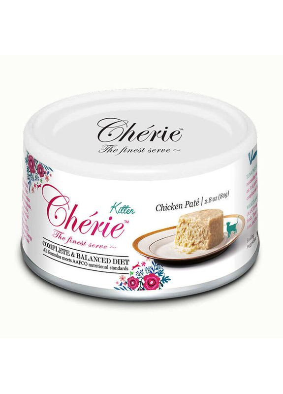 Влажный корм Мусс с курицей для котят Complete&Balanced Chicken Kitten - 80 г Cherie (327366102)
