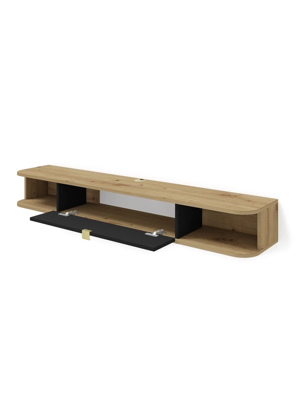 Тумба під телевізор Icarus 156 дуб артизан / чорний Bim Furniture (291124501)