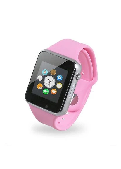 Смарт-годинник Smart Watch A1 розумний електронний зі слотом під sim-карту + карту пам'яті micro-sd. Колір: рожевий MV-93 No Brand (396103646)