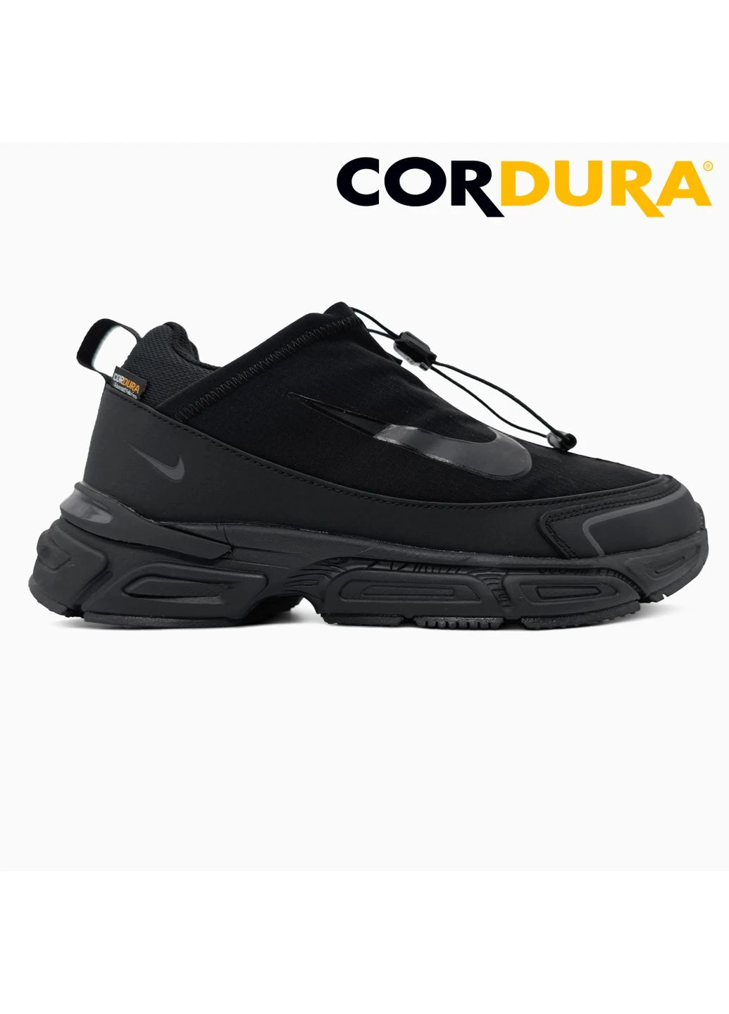 Черные демисезонные кроссовки мужские nike zoom pulse black cordura найк зум пульс черные No Brand