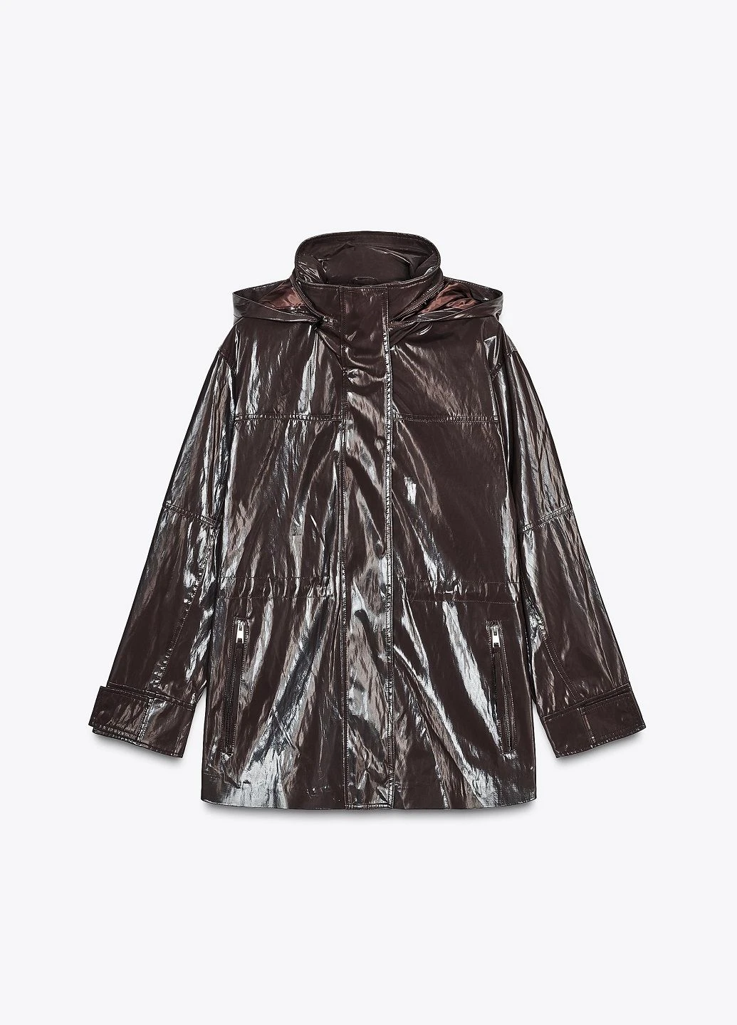 Коричнева демісезонна куртка Zara
