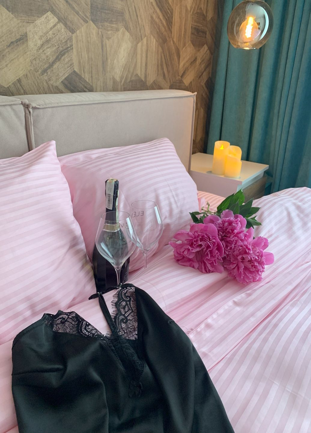 Комплект постельного белья, сатин ЕВРО, розовая страйп, 130 г/м2 Neven (341090689)