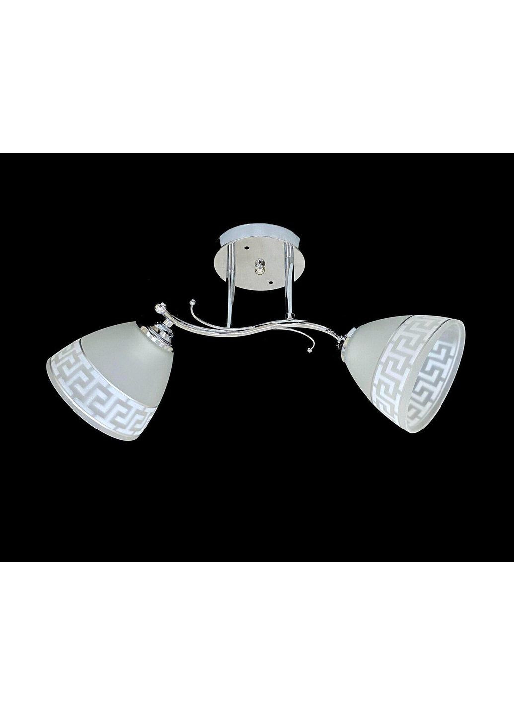 Потолочная люстра на 2 плафона 9506E/2 Хром Sirius (365877927)