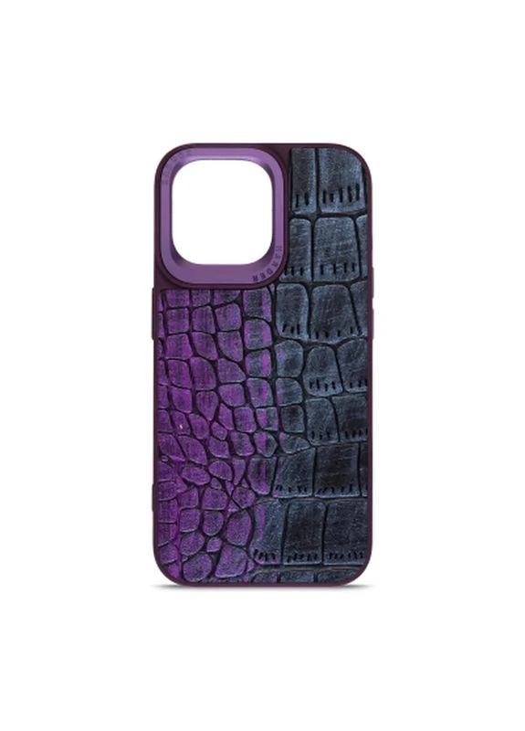 Чохол до мобільного телефона Glamorous Croco Apple iPhone 15 Pro Max Dark Purple (ARM76767) Harder (398739918)