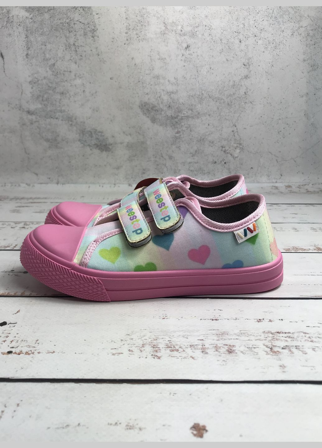 Рожеві кеди дитячі для дівчаток рожевий (1078) Weestep