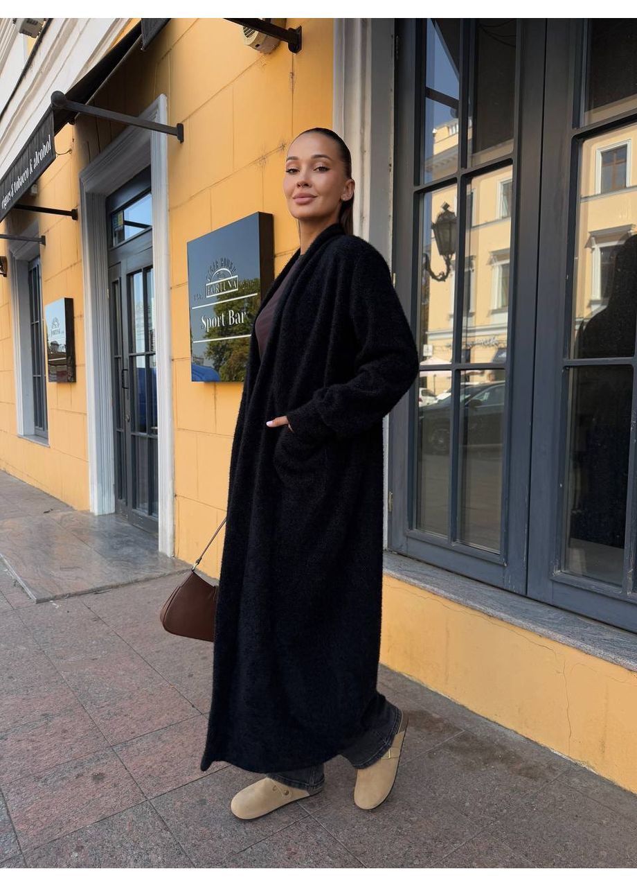 Черный демисезонный кардиган MonCher